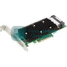 Адаптер-HBA Broadcom SAS 9400-16i SGL (05-50008-00) PCIe 3.1 x8 LP, Tri-Mode SAS/SATA/NVMe 12G HBA, 16port(4*int SFF8643), 3416 IOC