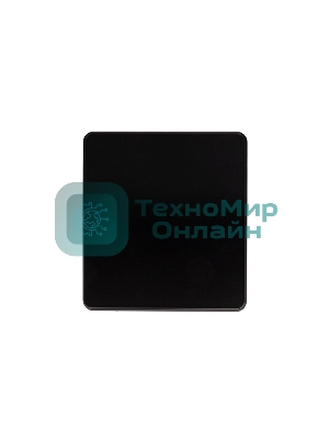 Выключатель Kranz ROUND 1 кл 10А с/у оникс