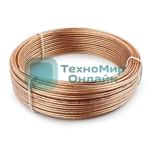 Акустический кабель Cablexpert CC-TC2x1,0-15M, прозрачный, 15 м, бухта