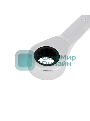 Ключ комбинированный трещоточный Rexant 9 мм, CrV, зеркальный хром