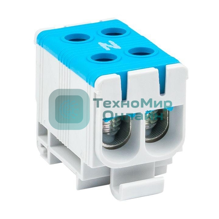 Клемма силовая вводная двойная КСВ 16-50 синяя EKF PROxima plc-kvs2-16-50-blue EKF