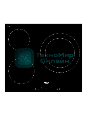 Встраиваемая электрическая варочная поверхность Beko HIC 63401 T, Черный