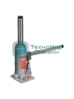 Домкрат гидравлический бутылочный Matrix, 4 т, h подъема 194–372 мм