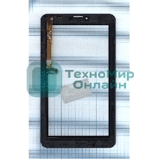 Сенсорное стекло (тачскрин) для Irbis TZ761, черное с рамкой