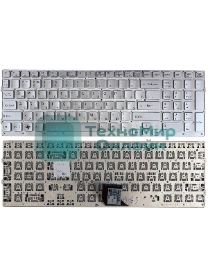 Клавиатура для ноутбука Sony Vaio VPC-CB VPC-CB17 серебристая