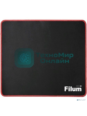 Коврик игровой для мыши Filum FL-MP-S-GAME серия- Bulldozer, черный, оверлок, размер “S”- 250x200x3 мм, ткань+резина.