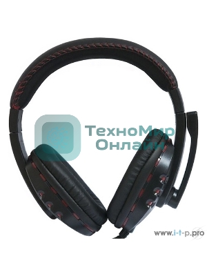 Гарнитура проводная Nakatomi HS-T50MV черный (c рег. громкости)