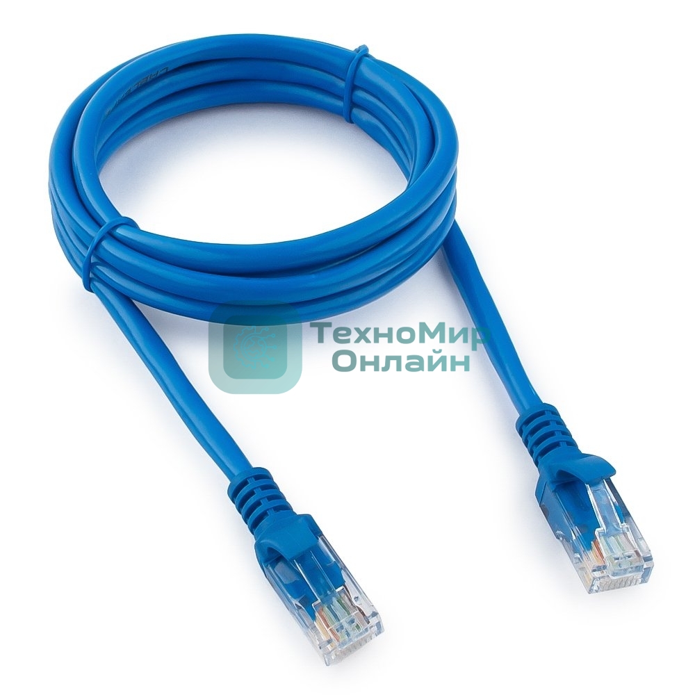 Патч-корд UTP Cablexpert cat.5e, 1.5м, литой, многожильный, синий