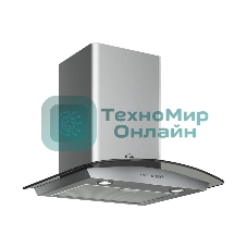 Вытяжка каминная Elikor Аметист 50Н-430-К3Д серебристый, 50 см, 430 куб. м/ч, 54 дБ