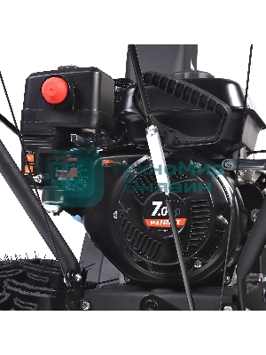 Снегоуборщик PATRIOT PS 707 E, Двигатель 7л.с до -25 °С; 212 сс; Стартер ручной/220V; LED-фара, Панель c увеличенным диапазоном скоростей 6 вперед/2 назад; Ширина ковша 610мм +100(26