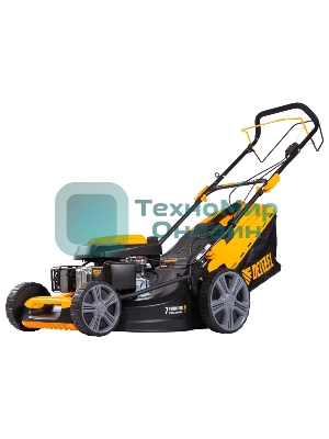 Газонокосилка бензиновая GLD-520SP, 196 куб.см., шир. 52 см,привод,7 уров.,травосб. 60 л Denzel