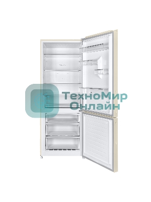 Холодильник Maunfeld MFF1857NFBG бежевый инвертер двухкамерный 336/117л морозилка снизу