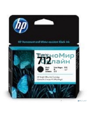 Картридж струйный HP 712 3ED71A черный (80мл) для HP DJ Т230/630