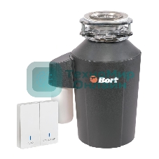 Измельчитель пищевых отходов Bort Alligator Green 750Вт черный