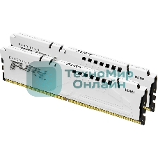 Оперативная память Kingston Fury Beast, DDR5, 32Gb (2x16 Gb), 5600 MHz, CL36, DIMM, радиатор, белый