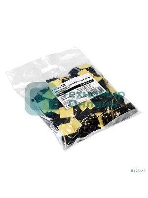 Самоклеющаяся площадка для крепления стяжек ExeGate EX293144RUS STM2525B-100 (25х25 мм, halogen free, -40°C - +85°C, черная, 100 шт)