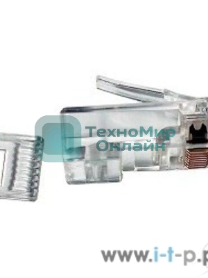 Коннектор Gembird RJ45 8P8C кат. 5 с вставкой (100 шт. в уп.)