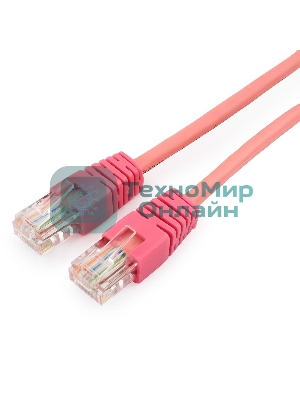 Патч-корд UTP Cablexpert cat.5e, 3м, литой, многожильный, розовый