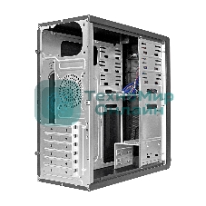 Компьютерный корпус Miditower ExeGate CP-603UB Black, ATX, (CP450W, 80мм), 2*USB+2*USB 3.0, Audio, замок блокировки кнопки питания