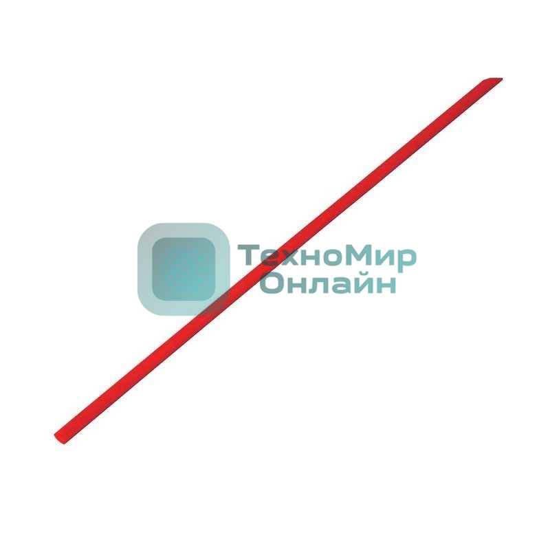 Трубка термоусадочная Rexant 3.0/1.5 1 м красный