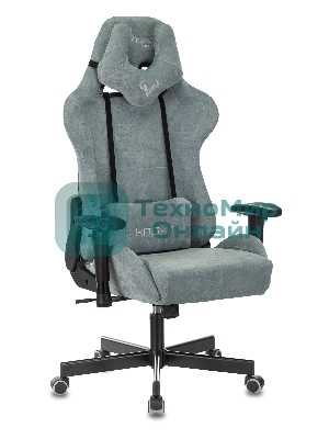 Кресло Бюрократ VIKING KNIGHT LT28 FABRIC серо-голубой, ткань, 120 кг, механизм качания