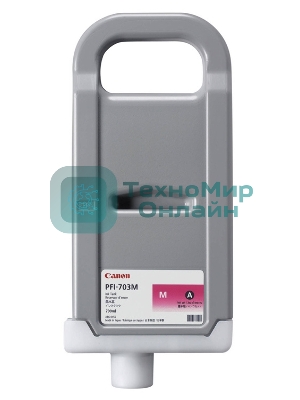 Картридж струйный Canon PFI-703M (2965B001) пурпурный (700 мл) для Canon iPF810, iPF815, iPF820, iPF825