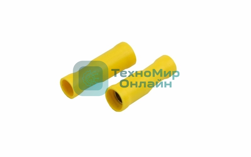 Разъем штекерный изолированный Rexant гнездо 5 мм 4-6 мм² (РШи-м 6.0-5/РШИм 5,5-6-4) желтый