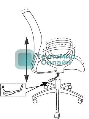 Кресло Бюрократ CH-599AXSL/32G/TW-11 серый/черный, сетка, 120 кг, механизм качания
