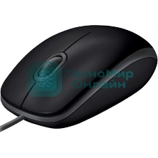 Мышь проводная Logitech M110 Silent черный, 1000 dpi, USB, кнопки - 3