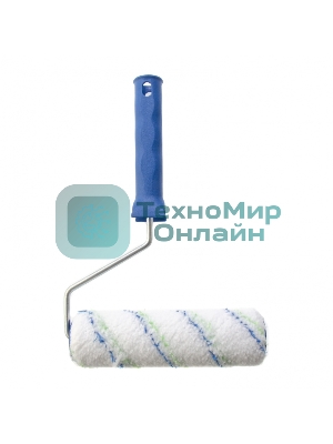 Валик Сибртех Водные краски, 180 мм, ворс 12мм, D - 36 мм, D ручки - 6 мм, полиэстер