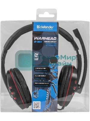 Гарнитура Defender Warhead G-160 чёрный, проводная