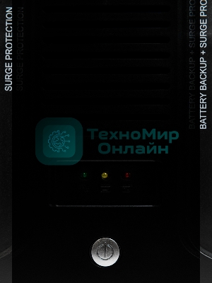 Источник бесперебойного питания SMARTWATT UPS SAFE PRO 1000 черный 1000/600 ВА/Вт, линейно-интерактивный, напольный/настенный, LED индикация, Shuko CEE7/4 - 8 шт. (4 шт. с резервным питанием, 4 шт. - сетевой фильтр)