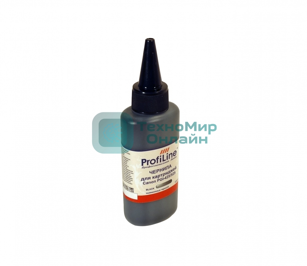 Чернила ProfiLine PL-PGI-425/525 для принтеров Canon iP4820/iP4840/iP4850/iP4870/MG6120/MG6140/MG6150/MG6170/MG8120/MG8140/MG8150/MG8170 черный водные 100 мл