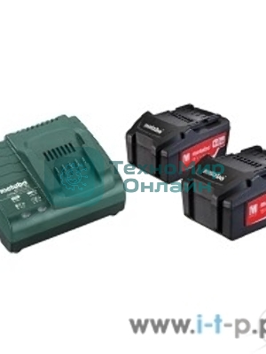 Набор аккумуляторов Metabo в + ЗУ 2 акк 4.0А·ч 18В+ЗУ ASC 30-36
