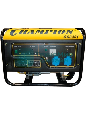 Электрогенератор бензиновый Champion GG3301, 3.1 кВт, 96 дБ, 46 кг