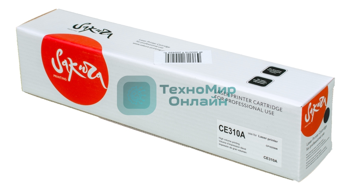 Картридж лазерный Sakura CE310A для HP LaserJet Pro CP1025/CP1025N, черный, 1200 к.