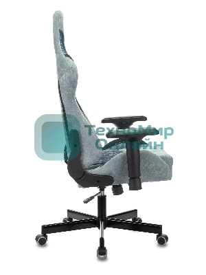 Кресло Бюрократ VIKING 7 KNIGHT BL FABRIC синий, ткань, 120 кг, механизм качания