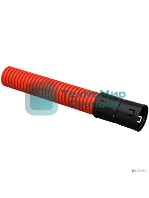 Труба гофрированная двустенная ПНД d50 мм красн. (уп. 50 м) IEK CTG12-050-K04-050-R/CTG12-050-K04-050