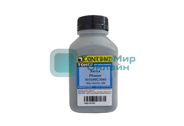 Тонер Content - для Xerox Phaser 3010/WC 3045, 60 г, банка