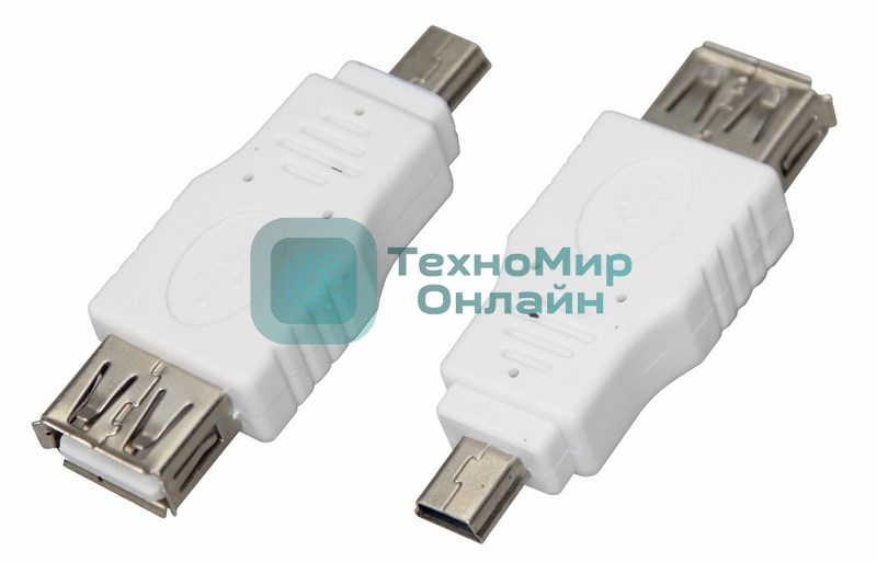 Переходник гнездо USB-A (Female)-штекер miniUSB (Male) Rexant