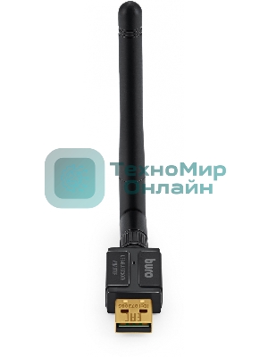 Адаптер USB Buro Bluetooth 5.3+EDR class 1 100м черный