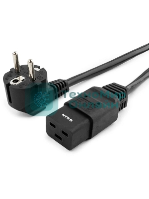 Шнур питания NTSS NTSS-PC19772 C19-Schuko проводник.:3x1.5мм2 3м 220/250В 16А черный