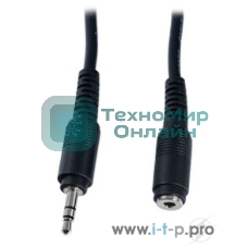 Кабель PERFEO Jack 3.5 мм вилка - Jack 3.5 мм розетка, длина 5 м