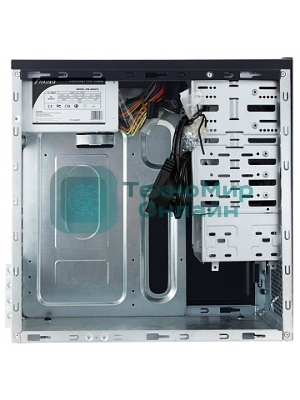 Компьютерный корпус MidiTower Powerman ES861 черный PM-450ATX 4*USB 2.0 Audio mATX