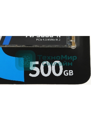 Накопитель SSD Netac NV5000 Pro, 500Gb, M.2 2280, PCIe 4.0 x4, NVMe, R/W 4800/2700, с радиатором