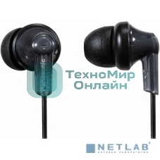 Проводные наушники Panasonic RP-HJE118GUK черный, внутриканальные, Jack 3.5 мм