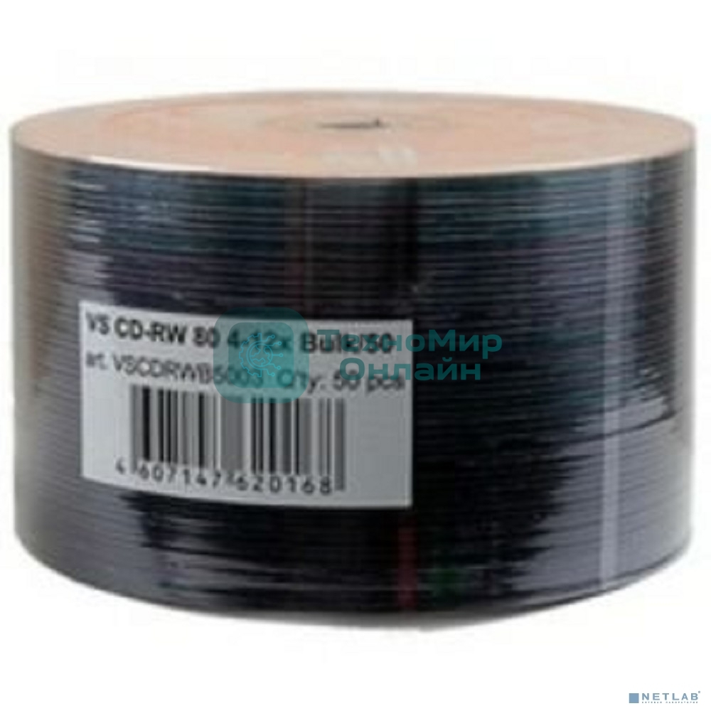 Диски VS CD-RW 80 4-12x Bulk/50