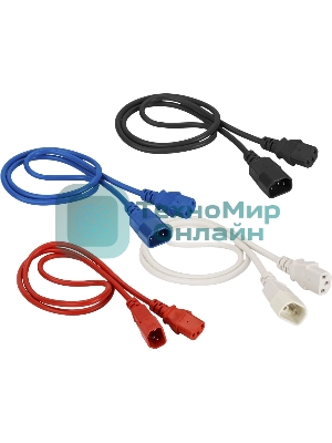 Шнур питания Lanmaster LAN-PP13/14-10-BL C13-С14 проводник.:3x0.75мм2 10м 220В 10А синий