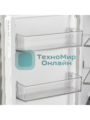 Холодильник Maunfeld MFF183NFBE черный трехкамерный инвертор 270/135л морозилка снизу, Total NoFrost, Side by Side