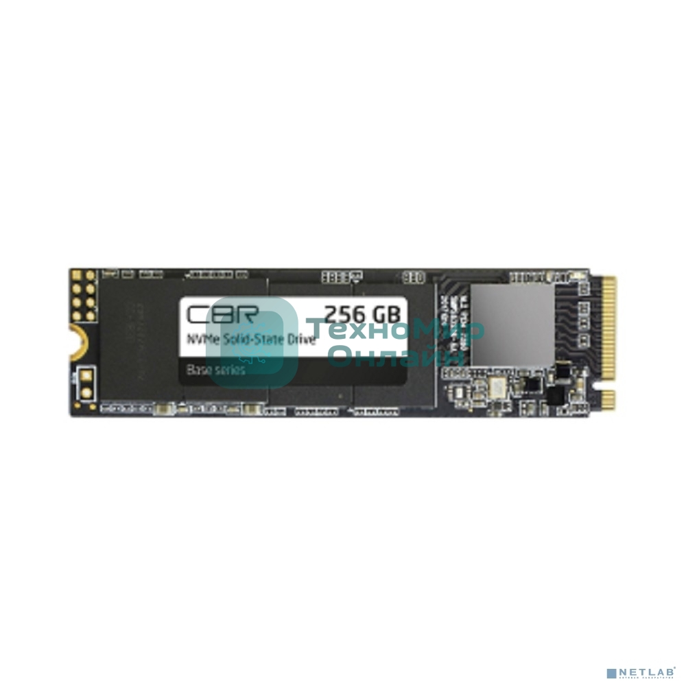 Накопитель SSD CBR Base, 256Gb, M.2 2280, PCIe 3.0 x4, NVMe, R/W 2900/1800